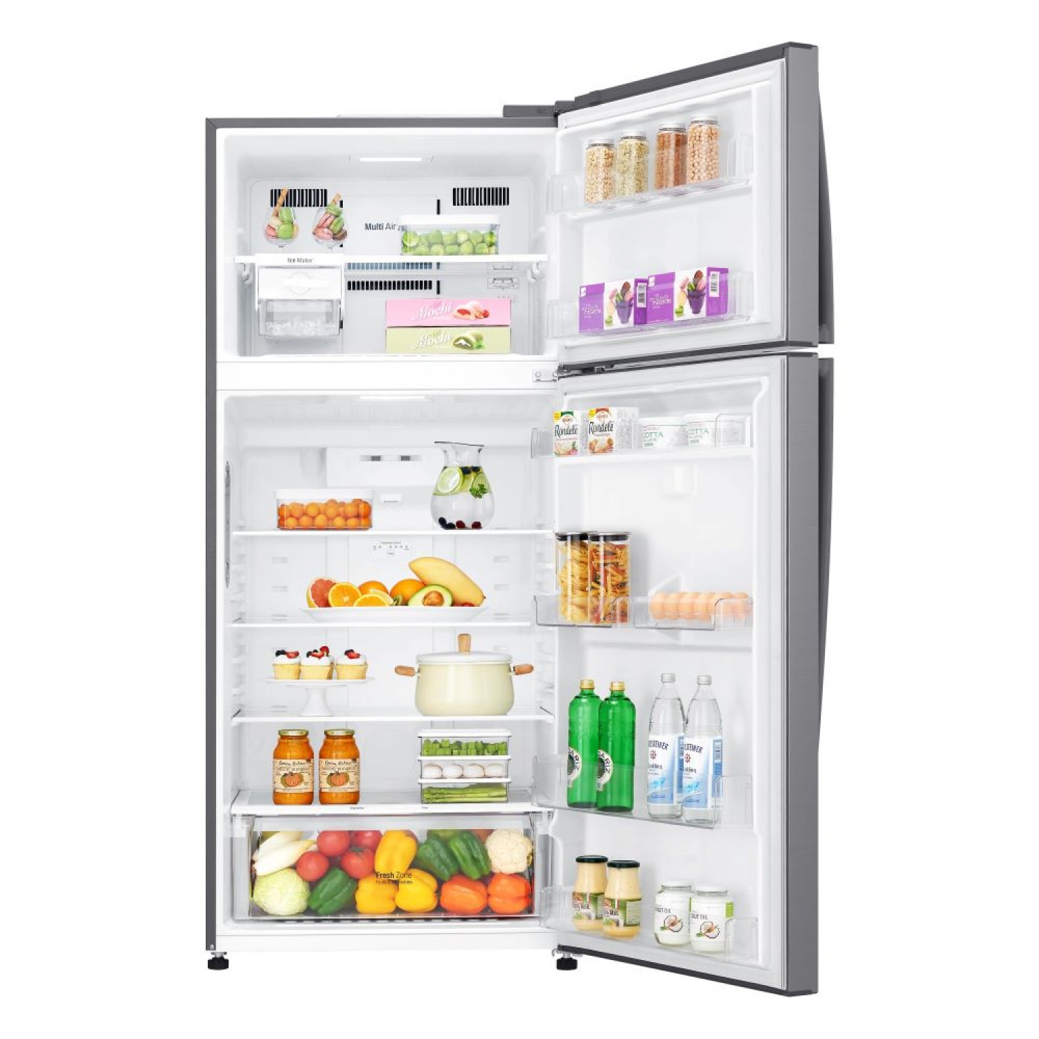 LG ตู้เย็น 2 ประตู ขนาด 17.4 คิว รุ่น GN-C602HQCM.APZPLMT สีเงิน