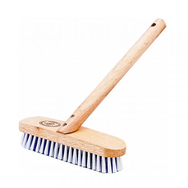 EASTMAN แปรงล้างพื้นและผนังพร้อมด้ามไม้ รุ่น 100303GH สีเขียว