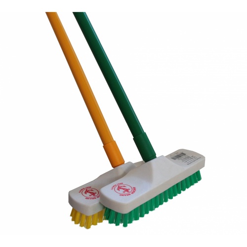 ANCHOR แปรงขัดพื้นหัวพลาสติกด้ามเหล็กใหญ่ ขนาด 8x120x8ซม. รุ่น 101101