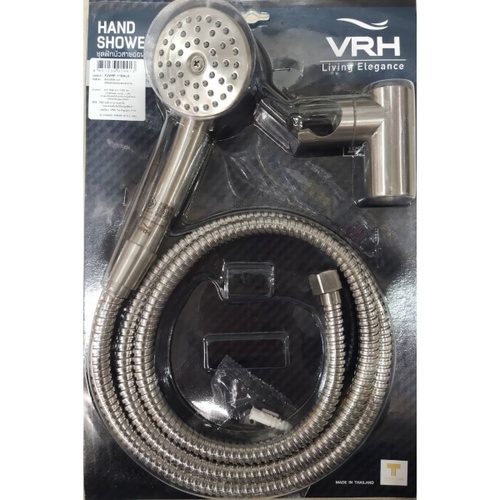 VRH ชุดฝักบัวสายอ่อนสแตนเลส 1 ระดับขนาด 2.5 นิ้ว สเตนเลส 304  รุ่น FJVHF-116ALS สีซาติน