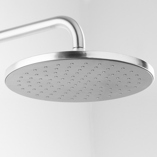 HOY Rain shower ครบชุดหัวกลมขนาด 10 นิ้ว  สเตนเลส 304 รุ่น FJVHZ-C144WZ สีซาติน