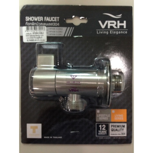 VRH วาล์วฝักบัวสเตนเลส 304  รุ่น HFVSB-3120L2 สีซาติน