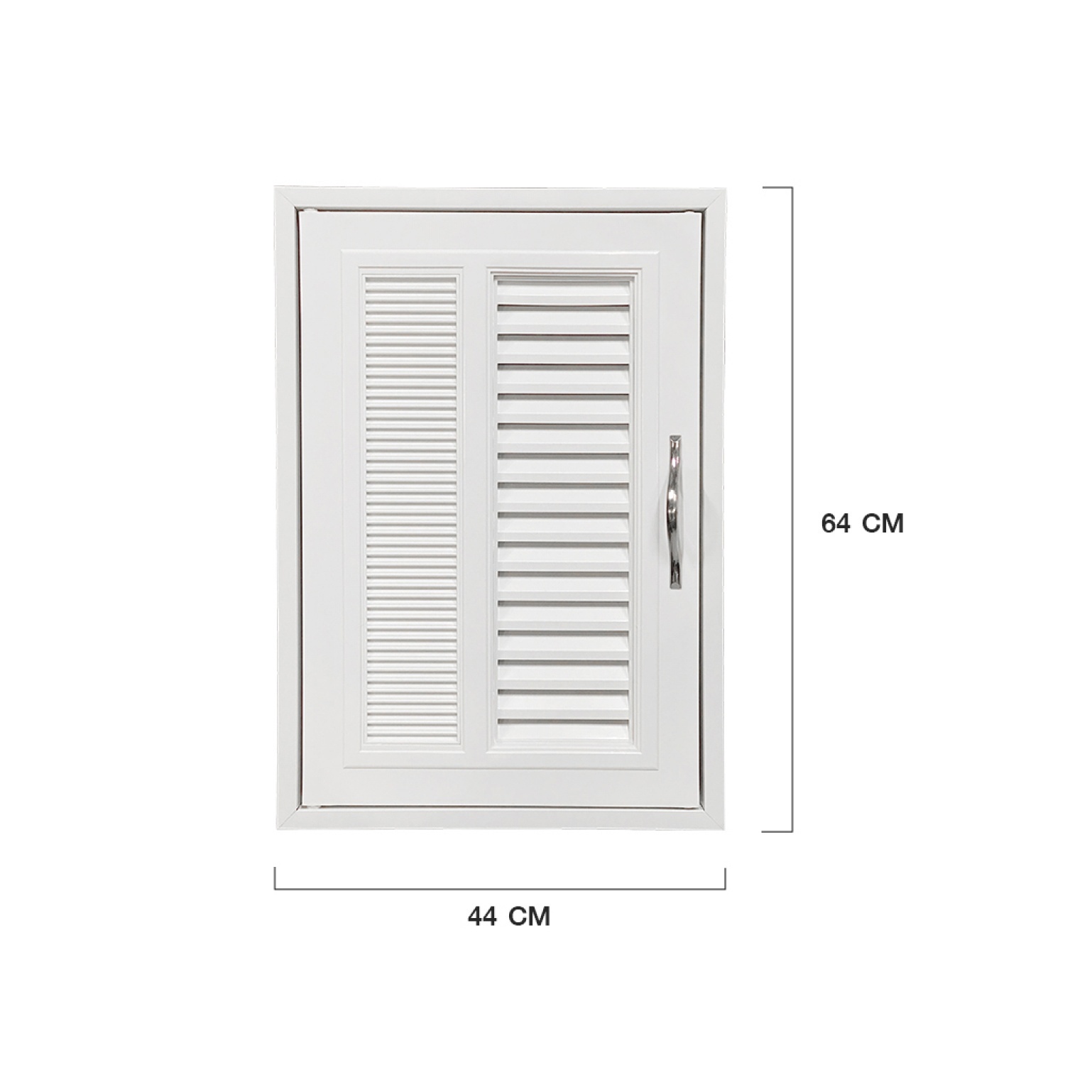 CLOSE บานซิงค์เดี่ยว รุ่น STROM-01 ขนาด 44x10x64 ซม. สีขาว