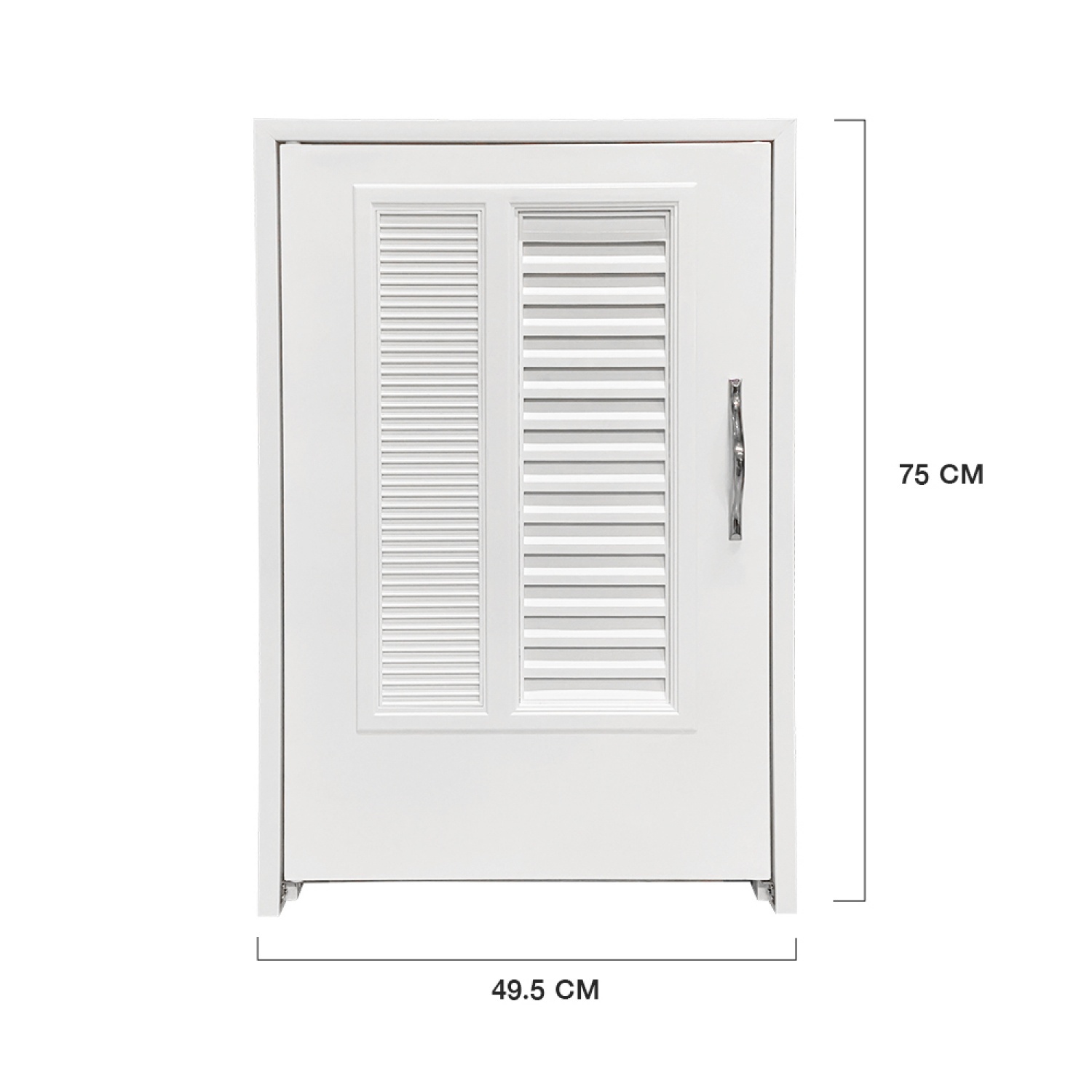 CLOSE บานซิงค์ถังแก๊ส รุ่น STROM-01 ขนาด 49.5x10x75 ซม.สีขาว