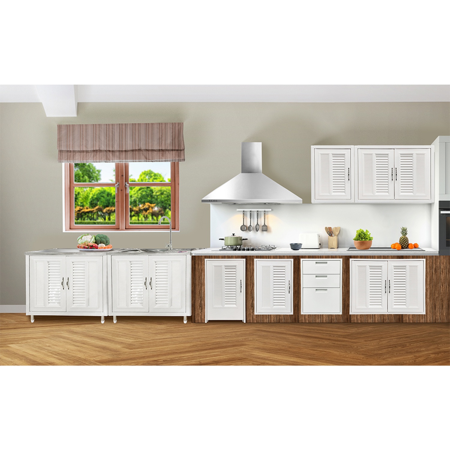 CLOSE บานซิงค์ถังแก๊ส รุ่น STROM-01 ขนาด 49.5x10x75 ซม.สีขาว