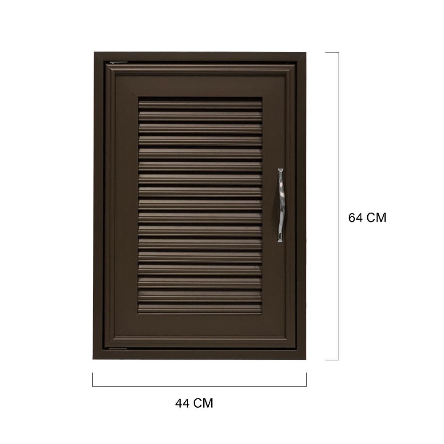 CLOSE บานซิงค์เดี่ยว UPVC รุ่น BARRON ขนาด 44x64 ซม. สีโอ๊คแดง