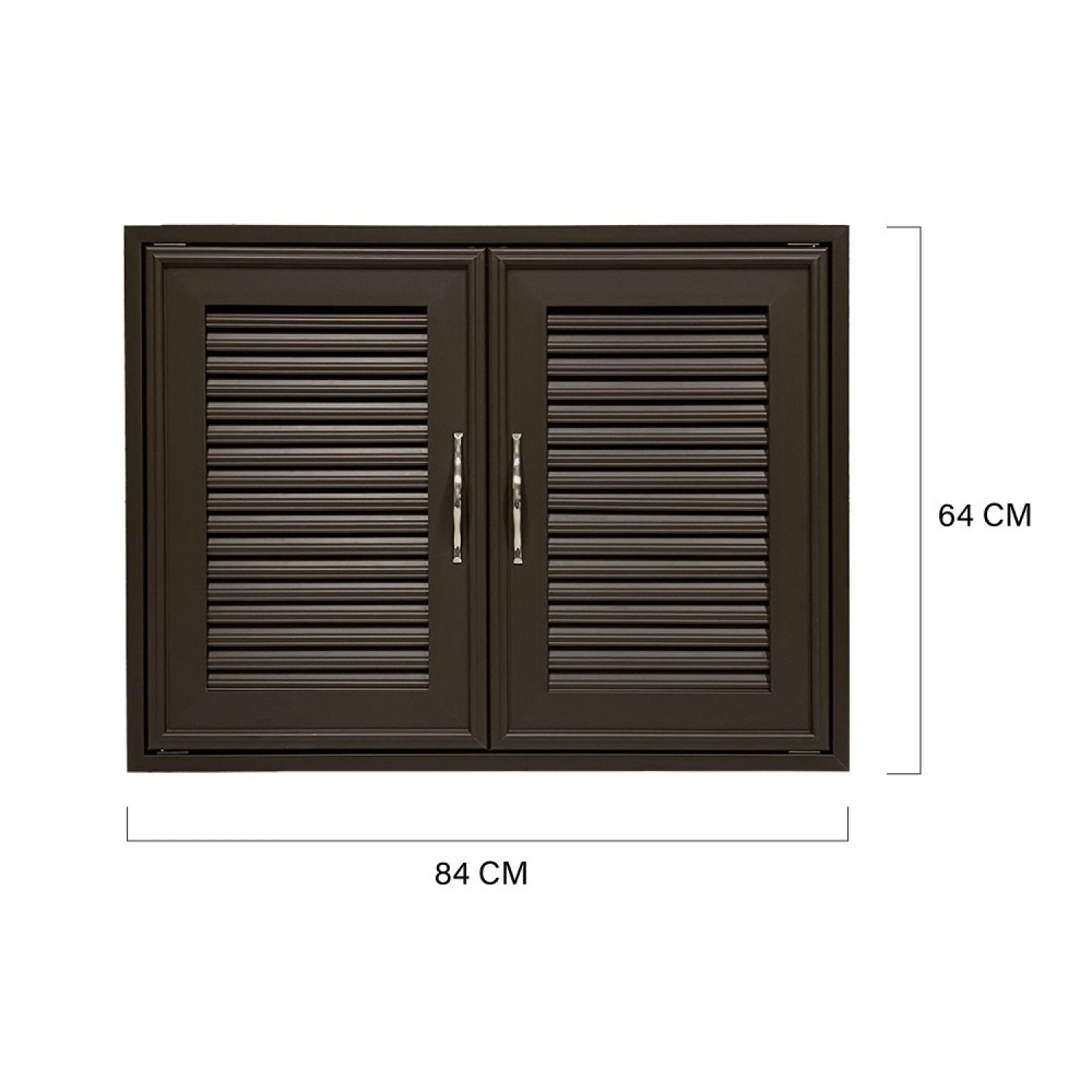 CLOSE บานซิงค์คู่ UPVC รุ่น BARRON ขนาด 84x64 ซม. สีโอ๊คแดง