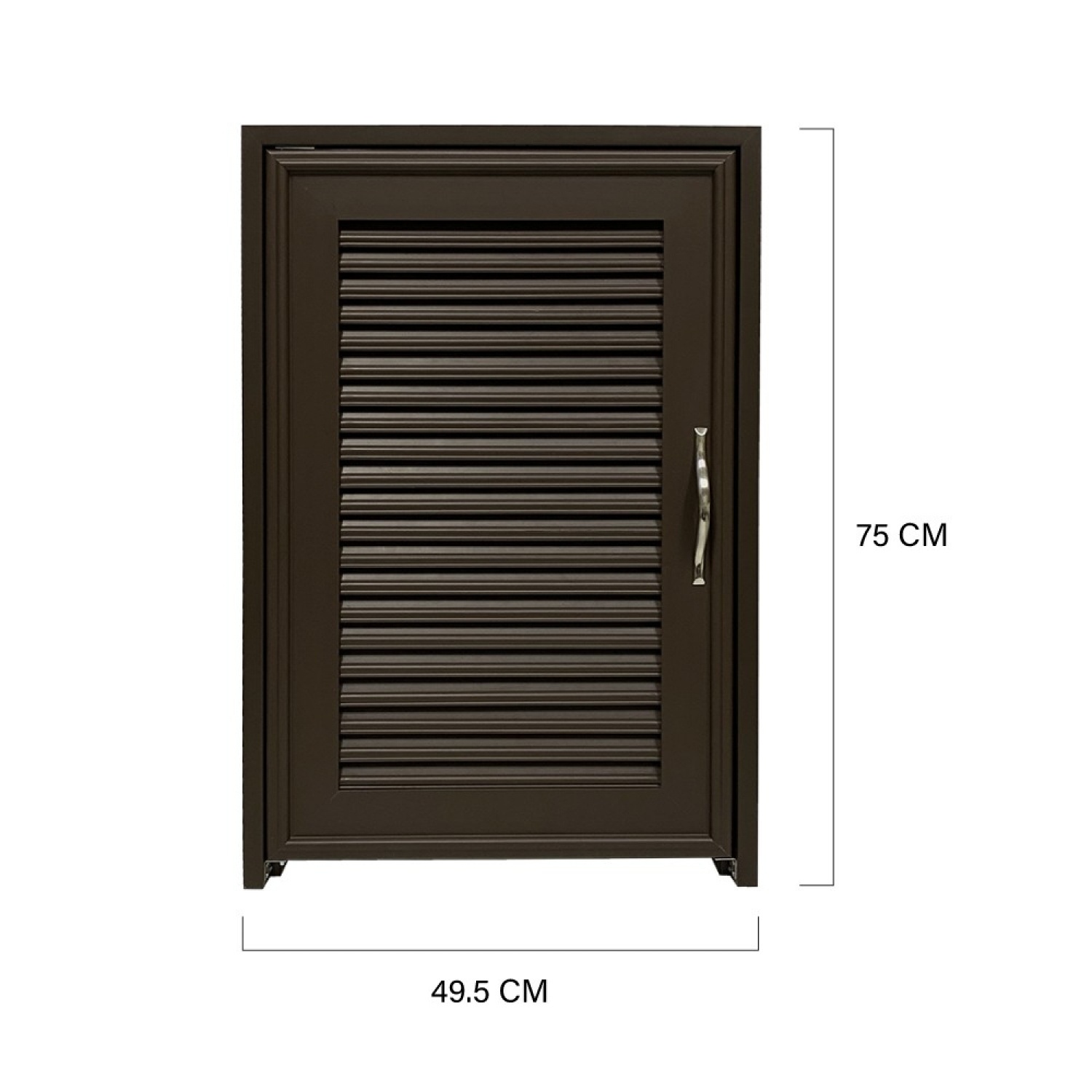 CLOSE บานซิงค์ถังแก๊ส UPVC รุ่น BARRON ขนาด 49.5x75 ซม. สีโอ๊คแดง