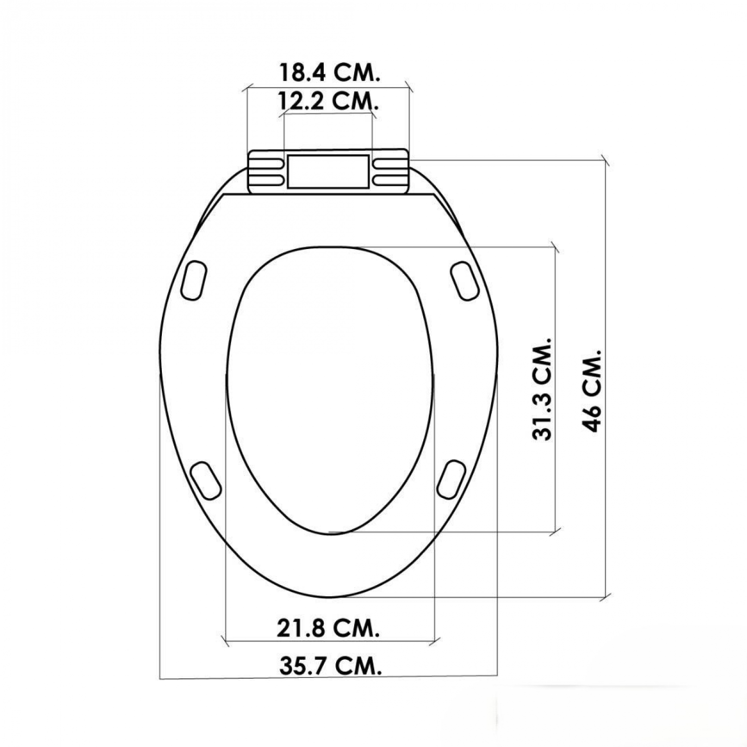 Verno ที่รองนั่งและฝาพลาสติกสำหรับโถส้วม ทรงยาว รุ่น 4126