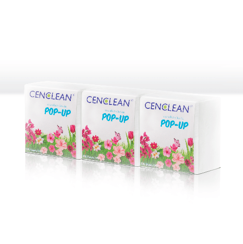 CENCLEAN กระดาษเช็ดปาก POP-UP 200แผ่น (10ห่อ/แพ็ค)