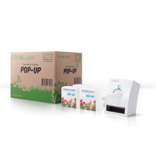 CENCLEAN กระดาษเช็ดปาก POP-UP 200แผ่น (10ห่อ/แพ็ค)