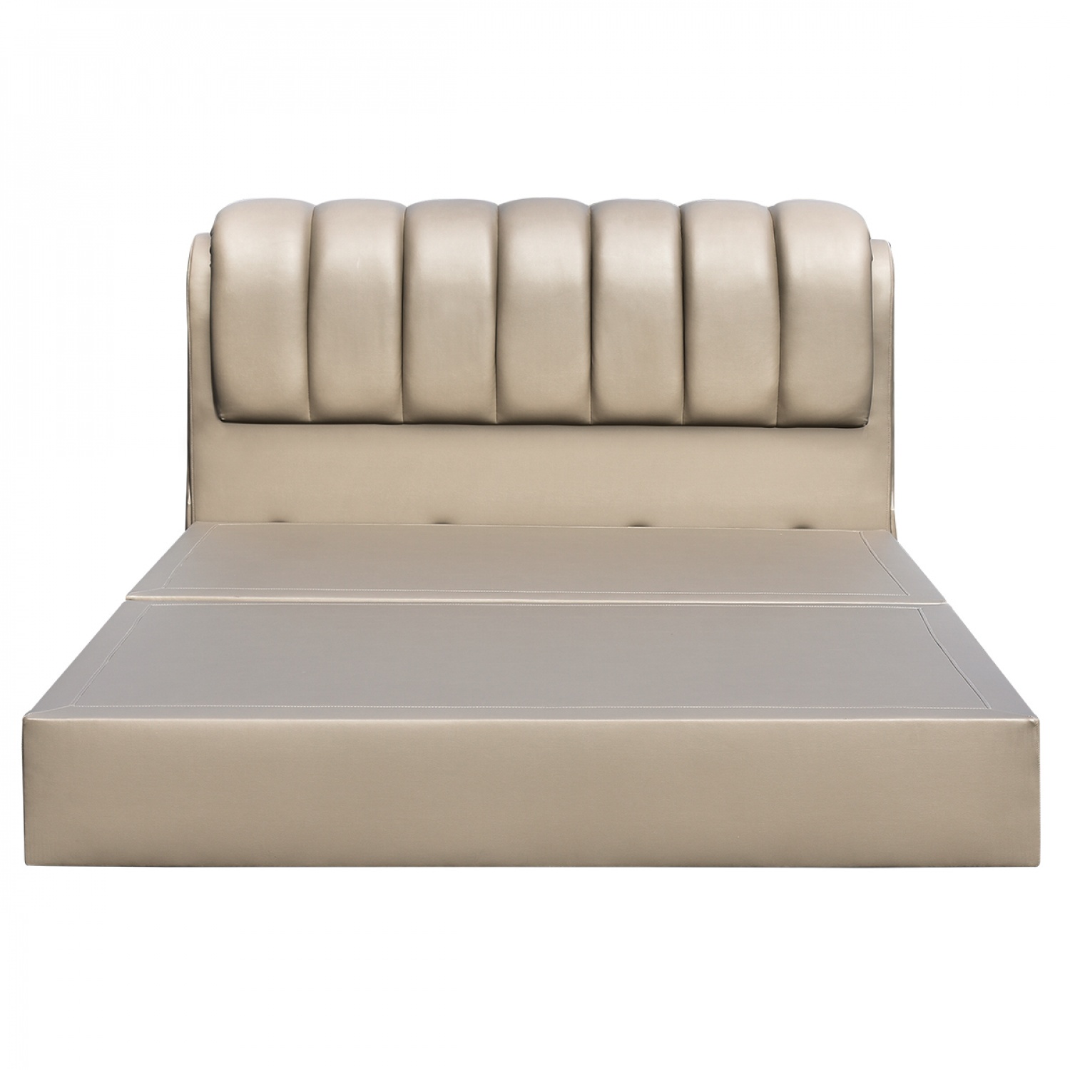 TRUFFLE เตียงนอนดีไซน์ XL ลิ้นชักข้าง รุ่น Olivia ขนาด 6 ฟุต สีน้ำตาล