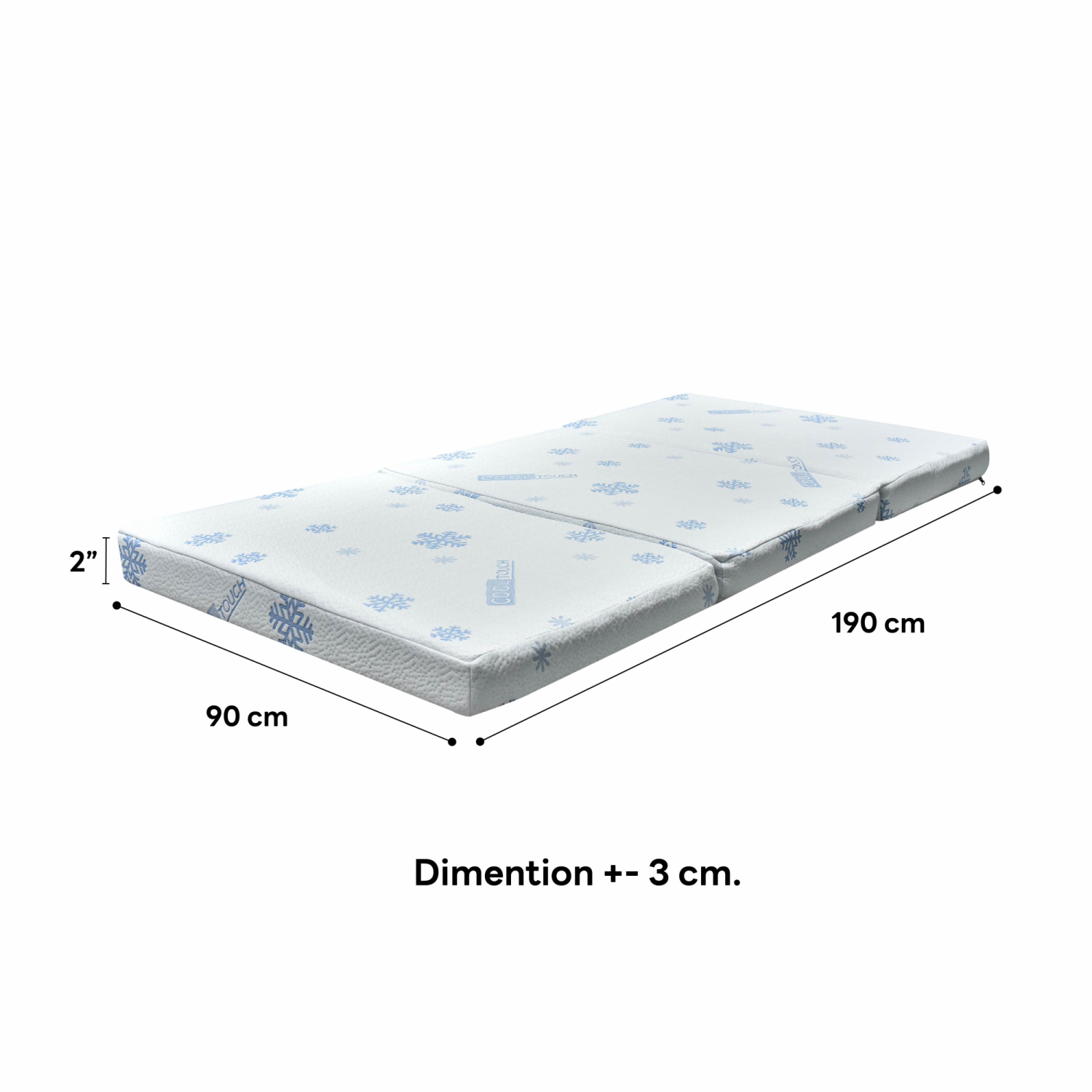 Truffle ปิกนิคใยสังเคราะห์ หุ้มผ้าเย็น ขนาด 3 ฟุต  หนา 2 นิ้ว