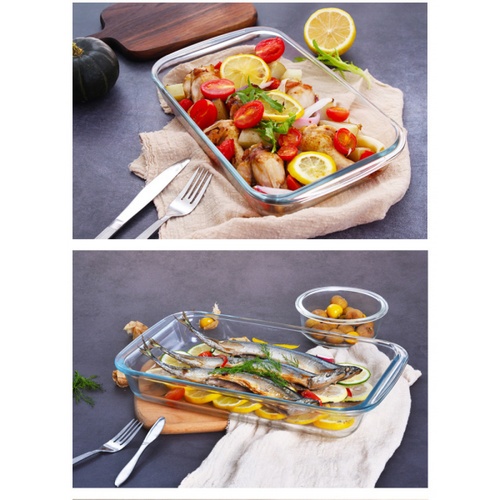 AILO ถาดแก้วทรงเหลี่ยม 1.6 ลิตร BRIGHT-07