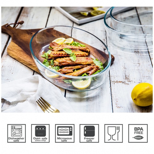 AILO ถาดแก้วทรงรี 1.6 ลิตร BRIGHT-09