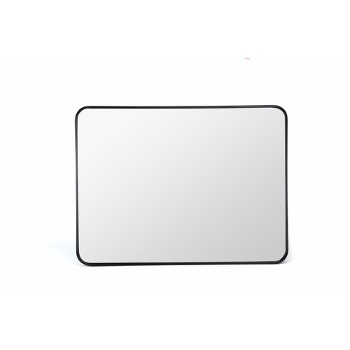 Nice ชุดกระจกอะลูมิเนียมทรงสี่เหลี่ยม 60X80 ซม. รุ่น คูปส์-แบล็ค สีดำ