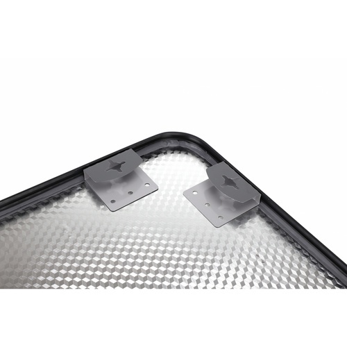 Nice ชุดกระจกอะลูมิเนียมทรงสี่เหลี่ยม 60X80 ซม. รุ่น คูปส์-แบล็ค สีดำ