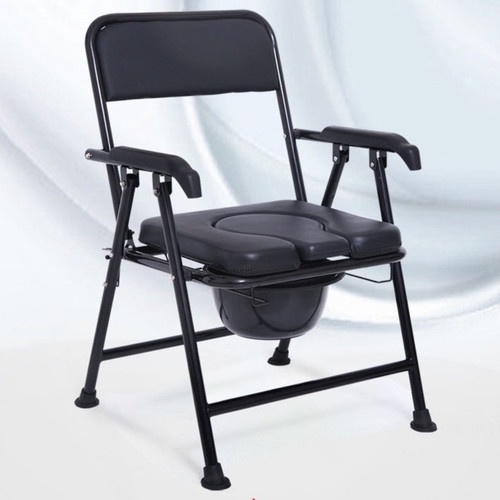 Verno เก้าอี้นั่งขับถ่าย รุ่น SF-6 BL ขนาด 33x36x78 ซม.สีดำ