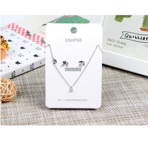 USUPSO ชุดต่างหู+สร้อยคอ (virgo) (#H)