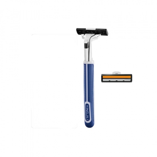 USUPSO มีดโกนหนวดผู้ชาย แถม 1 หัว ขนาด 9.6x19.5x2.9 ซม.(#AA5)