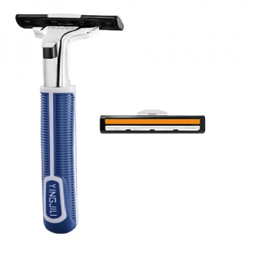 USUPSO มีดโกนหนวดผู้ชาย แถม 1 หัว ขนาด 9.6x19.5x2.9 ซม.(#AA5)