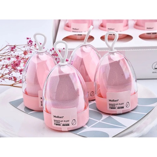 USUPSO แป้งพัฟทรงไข่ตัด สีชมพู(#D9)