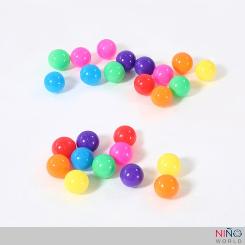 NINO World ลูกบอล PE รุ่น OC001 ขนาด 5.5 ซม. คละสี 100 pcs/ชุด
