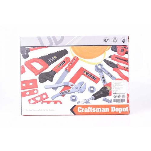 TOYS ชุดของเล่นอุปกรณ์สว่านเครื่องมือช่าง #6103A-1 (36x27x6.5ซม.)