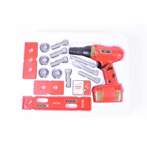 TOYS ชุดของเล่นอุปกรณ์สว่านเครื่องมือช่าง #6103A-1 (36x27x6.5ซม.)