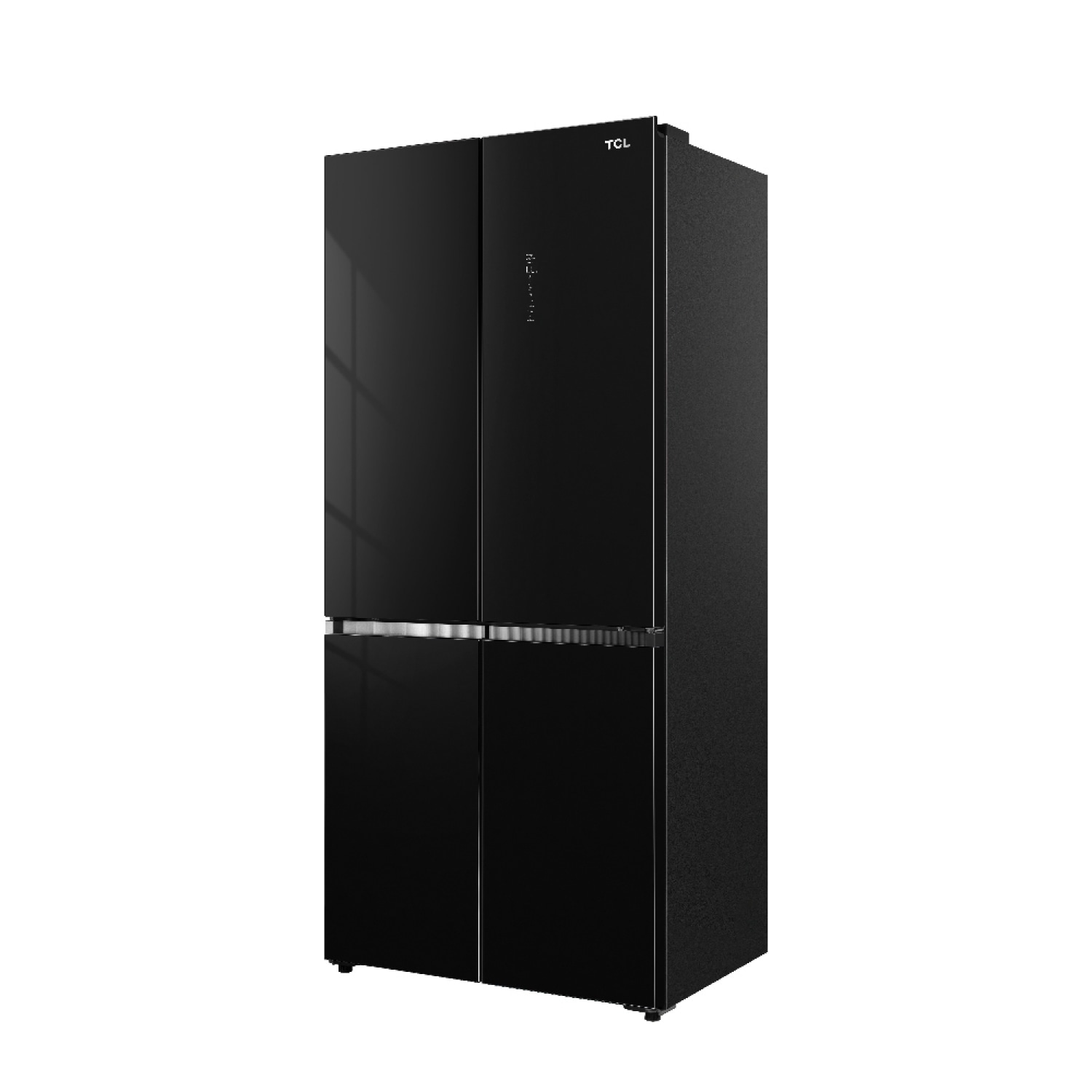 TCL ตู้เย็น 4 ประตู Free built-in 18.4 คิว RT52GCCDB  สี Black Glass