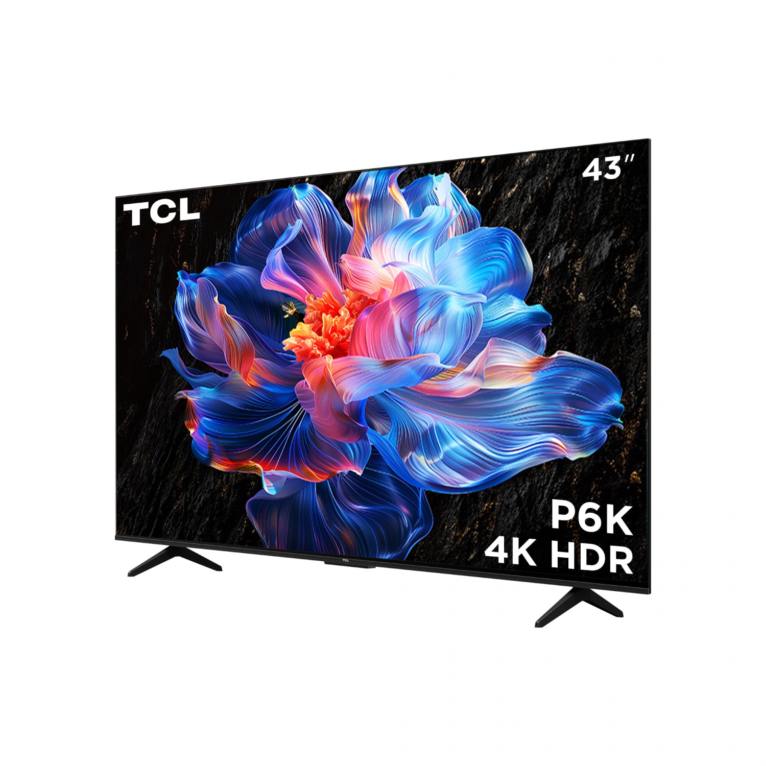 TCL โทรทัศน์ 4K LED TV ขนาด 43 นิ้ว รุ่น 43P6K สีดำ