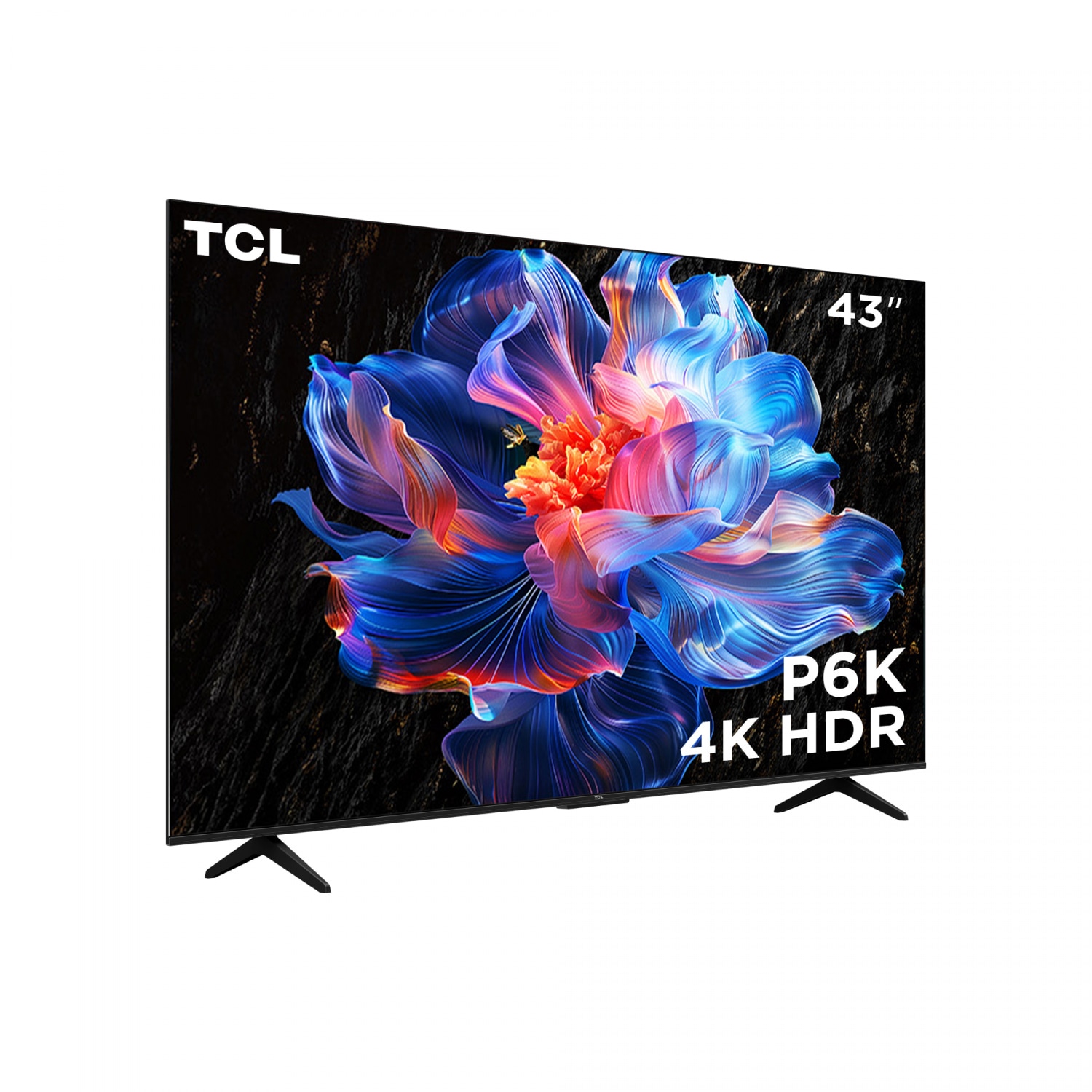 TCL โทรทัศน์ 4K LED TV ขนาด 43 นิ้ว รุ่น 43P6K สีดำ