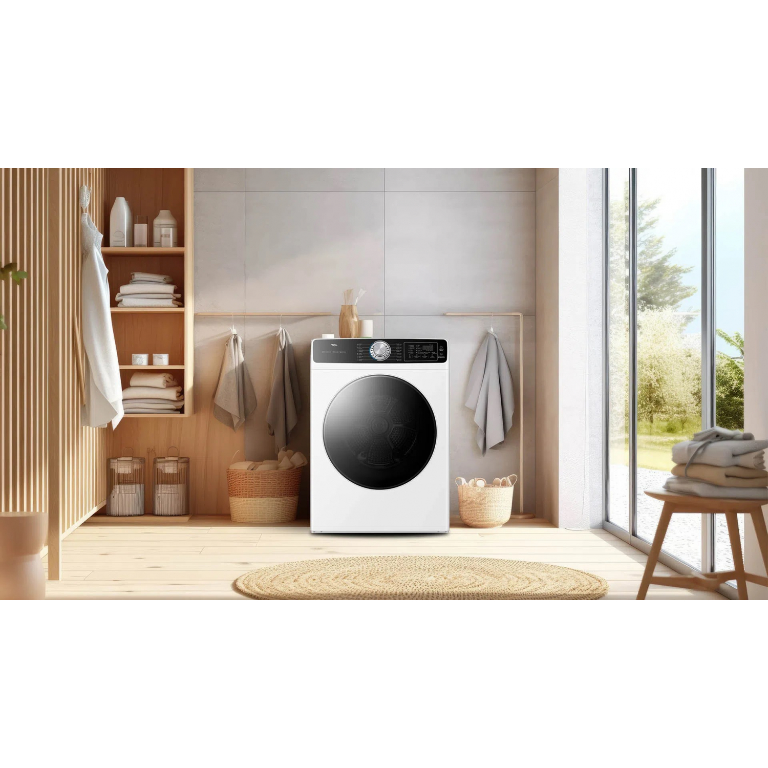 TCL  เครื่องอบผ้า ขนาด 11 KG รุ่น WT11KFDYW สีขาว