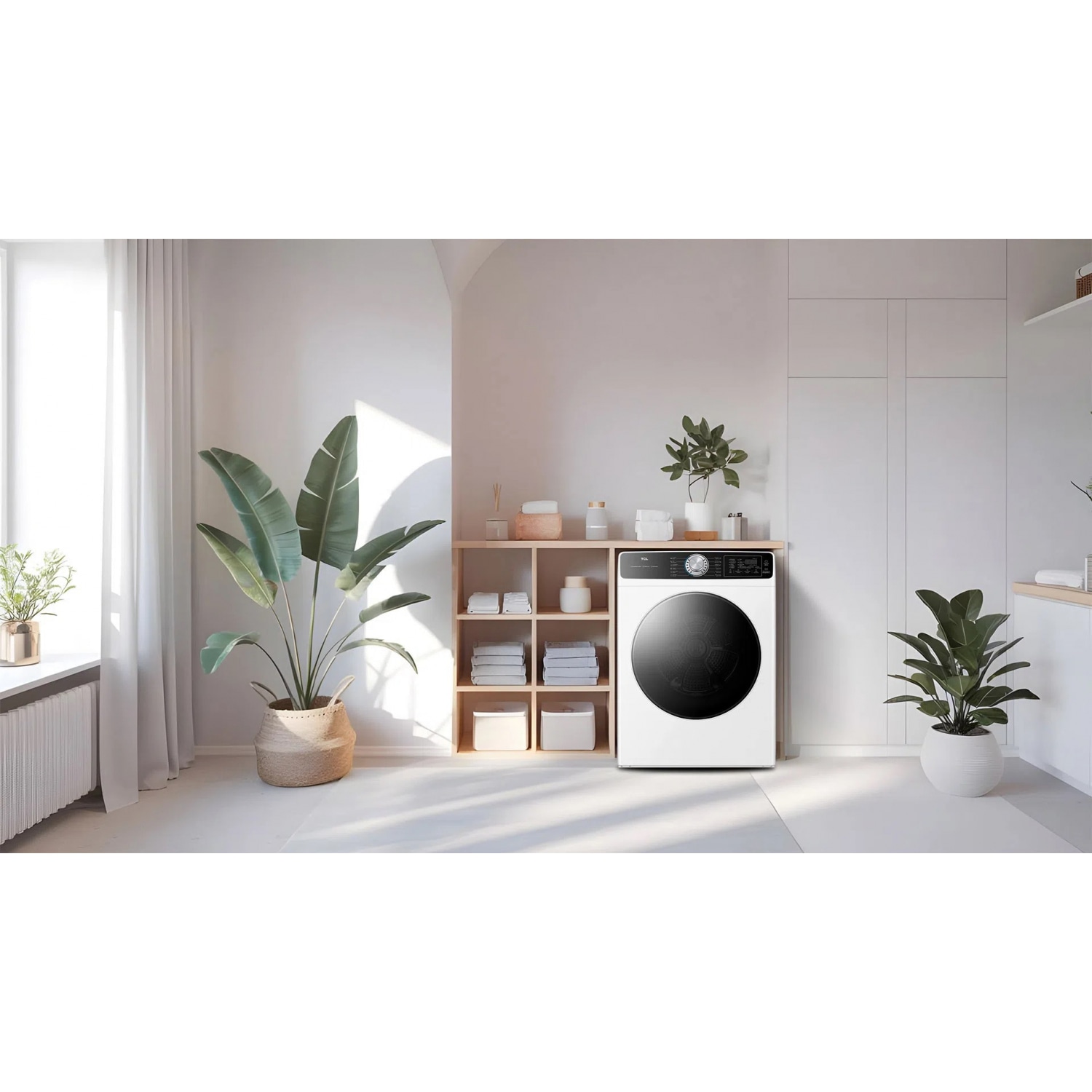 TCL  เครื่องอบผ้า ขนาด 11 KG รุ่น WT11KFDYW สีขาว