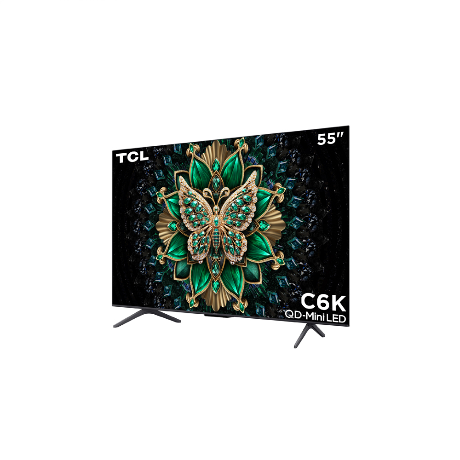 TCL โทรทัศน์ QD mini LED 4K TV ขนาด 55 นิ้ว รุ่น 55C6K สีดำ