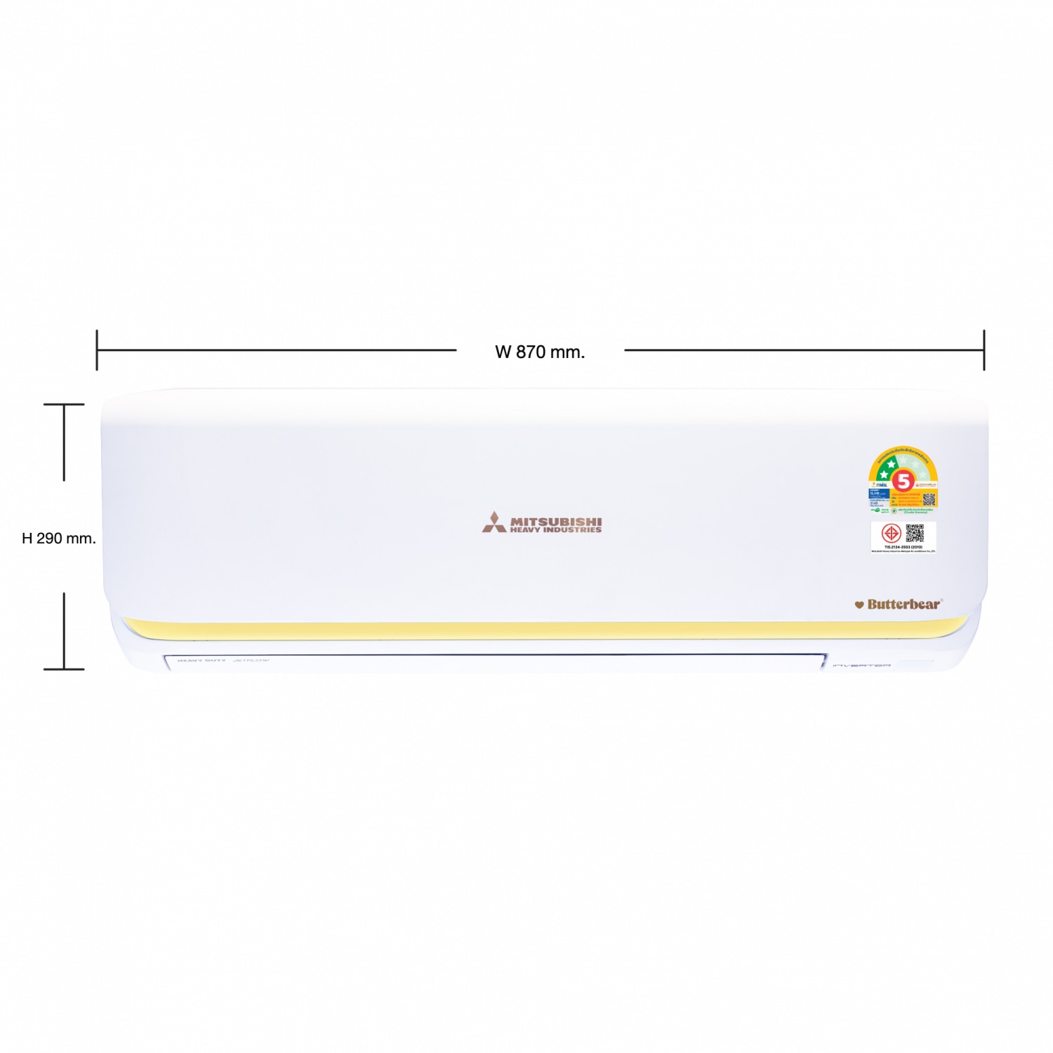 MITSUBISHI HEAVY DUTY เครื่องปรับอากาศ Deluxe Inverter ขนาด 18244 BTU SRK18YYS-W1/B คอยล์เย็น