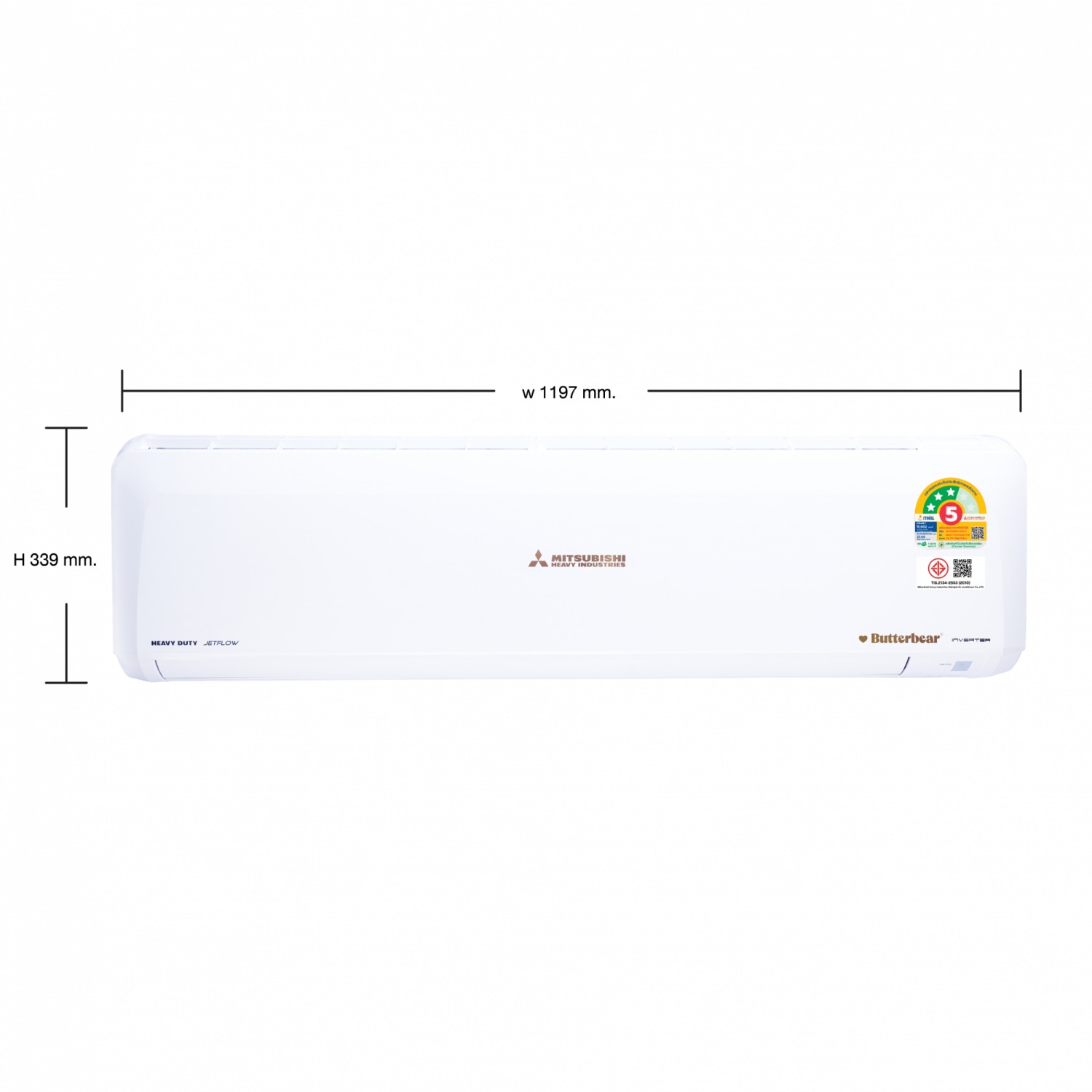 MITSUBISHI HEAVY DUTY เครื่องปรับอากาศ Deluxe Inverter ขนาด 24215 BTU SRK24YYS-W1/B คอยล์เย็น