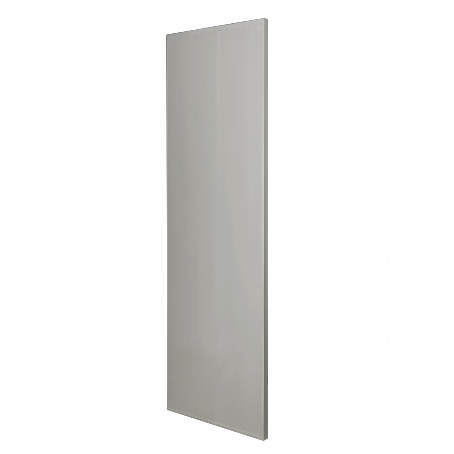 WELLINGTAN ประตูพีวีซีพร้อมวงกบบานทึบ รุ่น W3 70x180ซม.สีเทา(ไม่เจาะลูกบิด)