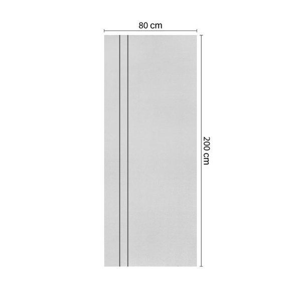 ECO-DOOR  ประตูภายใน UPVC เอ็กซ์ทรูชั่น  รุ่น PE4 ขนาด 80x200 ซม. สีขาว (เจาะลูกบิด)