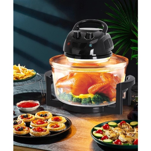 CLOSE หม้ออบลมร้อน 1500 วัตต์ ขนาด 12 ลิตร รุ่น HB-8004 สีดำ