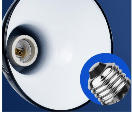 EILON โคมไฟขาหนีบหลอดขั้ว E27 พร้อมสายไฟยาว 2m รุ่น EDTJ-E27-DW02 สีขาว