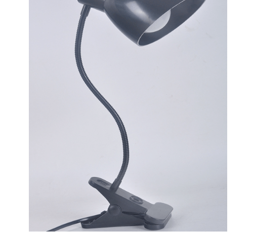 EILON โคมไฟขาหนีบหลอดขั้ว E27 พร้อมสายไฟยาว 2m รุ่น EDTJ-E27-DB02 สีดำ