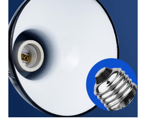 EILON โคมไฟขาหนีบหลอดขั้ว E27 พร้อมสายไฟยาว 2m รุ่น EDTJ-E27-DB02 สีดำ