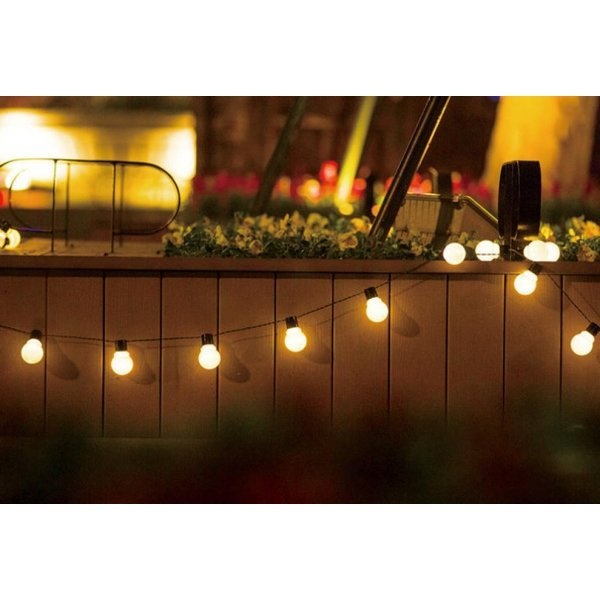 EILON สายไฟระย้า ขั้วยางกันน้ำ E27 ยาว 10m พร้อมหลอดไฟ 32 หลอด รุ่น PQS-JTQP10-32