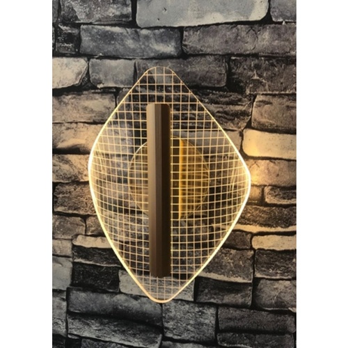 EILON โคมไฟติดผนังทรงวินเทจ 4W 4000K รุ่น YBD-19 แสงคูลไวท์ สีใส