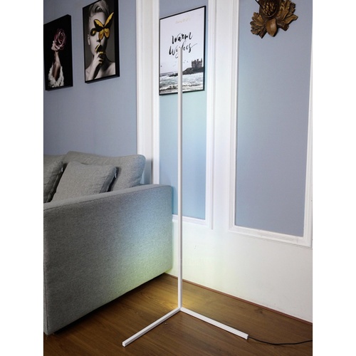 EILON โคมไฟตั้งพื้นโมเดิร์น RGB 20w พร้อมรีโมท สูง 1.45m รุ่น ALD-02 สีขาว