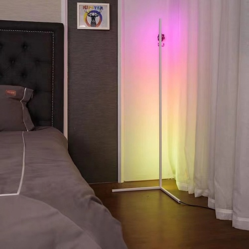 EILON โคมไฟตั้งพื้นโมเดิร์น RGB 20w พร้อมรีโมท สูง 1.45m รุ่น ALD-02 สีขาว
