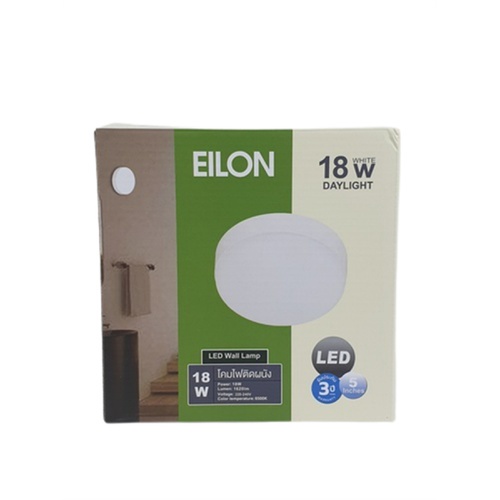 EILON โคมไฟติดผนัง 18W DL รุ่น EFCD-YW18-0065 สีขาว