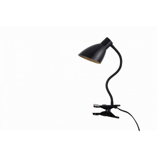 EILON โคมไฟขาหนีบหลอดขั้ว E27 พร้อมสายไฟยาว 2m รุ่น EDTJ-E27-DB02 สีดำ