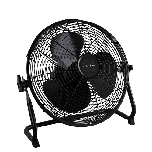INOVA พัดลมโซล่าเซลล์ตั้งพื้น 12 นิ้ว 15W พร้อมแผง รุ่น HS-118 สีดำ